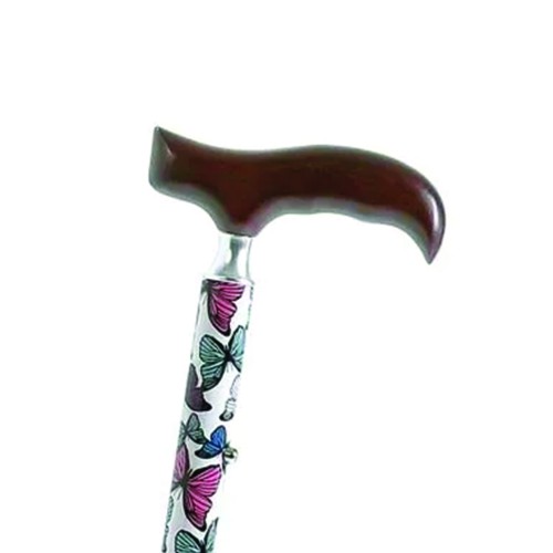 Home Care - Butterflies Fantasy Wooden Derby Handle Stick