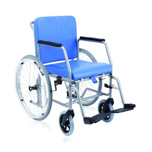 Home Care - Sedia A Rotelle Carrozzina Telaio Rigido Ruota Grande Ad Autospinta Per Disabili