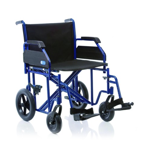 Home Care - Plus Go Obese Folding Wheelchair For Transit For The Elderly And Disabled