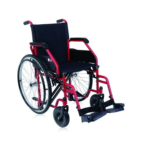 Wheelchairs for the disabled - Wheelchair For Disabled Start 2 Red Folding Self-propelled Wheelchair