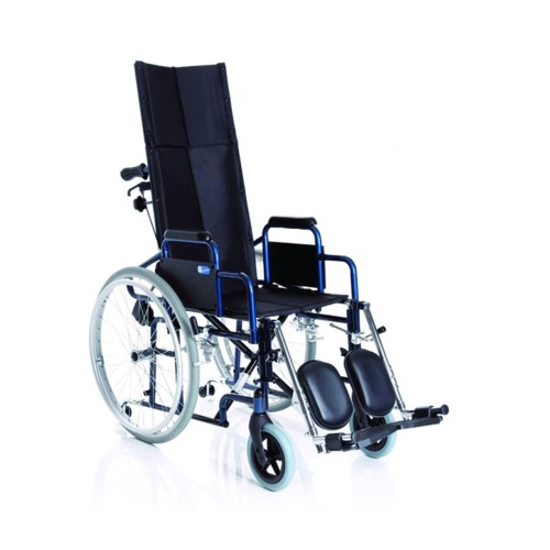 Rollstühle für Behinderte - Comfy-s Klapprollstuhl. Selbstfahrende, Neigbare Rückenlehne