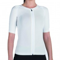 Postural Brace Shirt P+perfect Zip Unisex White