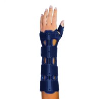 Dual Lock T Max Left Long Wrist Splint With Thumb Immobilizer