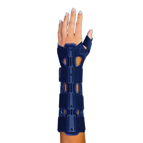 Wrist Braces - Dual Lock T Max Left Long Wrist Splint With Thumb Immobilizer
