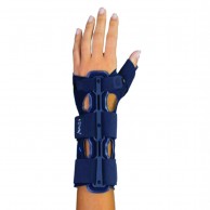 Splinted Wrist With Dual Lock T Right Thumb Immobilizer