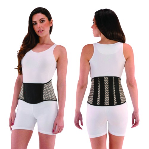 Trunk tutors - Lumbar Band Corset Brace Fashion Glam Black/skin H 25cm Woman