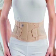 Double Skin Lumbar Band H 27cm Elastic Back Brace Corset