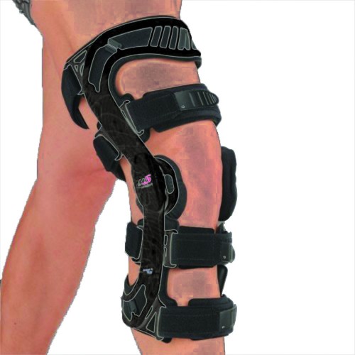 Tutori Ortopedici - Funktionelle Knieorthese M4s Comfort 4 Punkte Schwarz Links