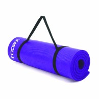 Fitness Mat With Purple Carrying Handle