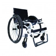 Wheelchair Self-propelled Wheelchair Atmos White For Disabled Foldable