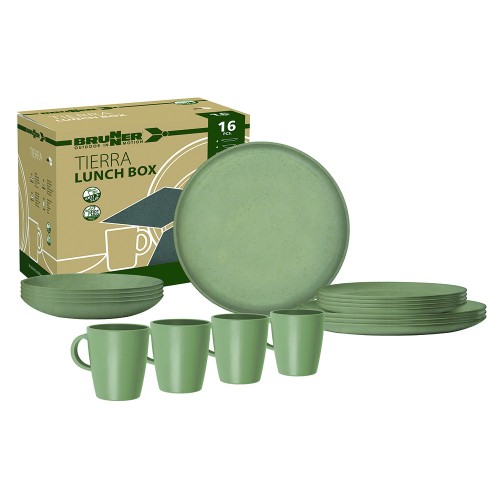 Kitchen items - Tierra Forest Colored Rpet Dinnerware Set Lunch Box 16pcs