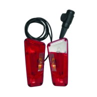 2 Lights With Cable For Zephyr Towbar Bike Carrier