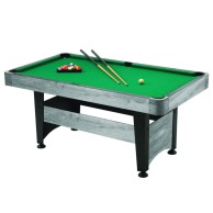 Chicago 5 Gray Oak Pool Table With Mdf Game Surface