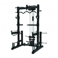 Power Rack With Vertical Lat/pulley Module 