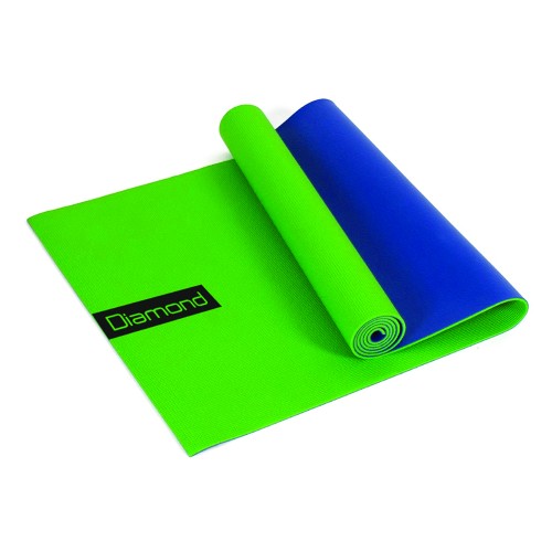 Fitness and Pilates - Pvc Yoga Mat 173x600.6cm Two-tone Green/blue   