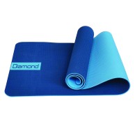 Tpe Yoga Mat 183x60x0.6cm Two-tone Blue/light Blue  