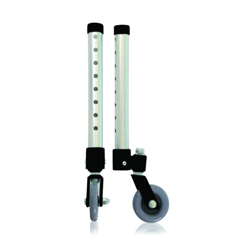 Accessories and spare parts for walkers - Pair Of Legs And Swivel Wheels For 5-hole Underarm Walkers