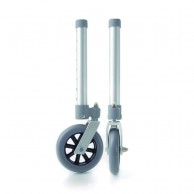 Pair Of Legs And Swivel Wheels For Underarm Walkers 12cm 8 Holes