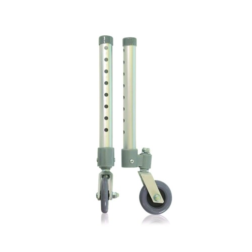 Ambulation - Pair Of Legs With Swivel Wheels For 8-hole Underaxillary Walker