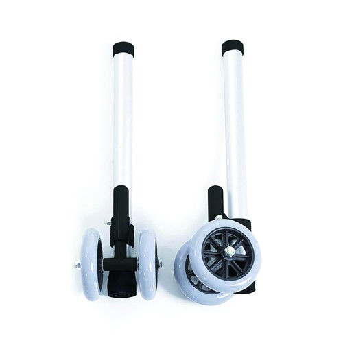 Ambulation - Pair Of 10cm Friction Twin Wheels For Walkers