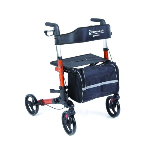 Rollator Walkers - Walker Rollator Folding Ocean 2.0 Walker For Elderly Disabled 4 Wheels
