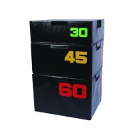 Set Of 3 Stackable Soft Plyo Boxes