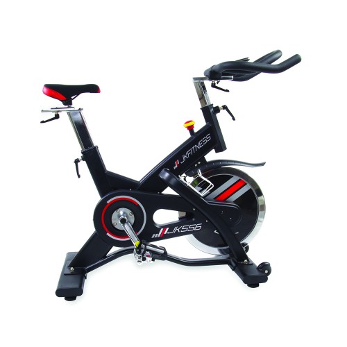 Bicicletas estáticas/entrenadores de pedales - Bicicleta Indoor De Transmisión Por Correa Con Consola Inalámbrica Jk 556