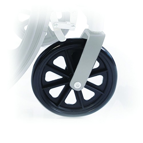 Wheelchair Accessories and Spare Parts - Pair Of Front Wheels With Fork For Commode Chair Model Rs941