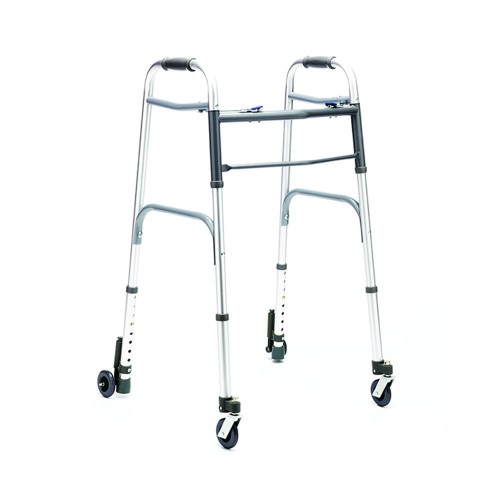 Deambulatori Rollator - Walker Walker N05 For Elderly Disabled Folding 2+2 Wheels And Brake