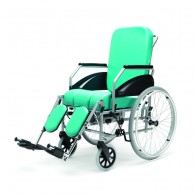 E302 Self-propelled Commode Chair With Reclining Backrest