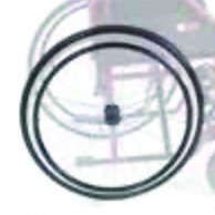 Ruota Posteriore In Pu Da 60cm Per Carrozzine Disabili Anziani Start