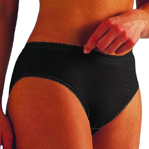 Incontinence/periodic panties - Periodic Menstrual Cycle Absorbent Panty Liberty Cotton Black