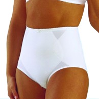 Cotton Harmony Short White Sheath And Anatomical Abdominal Reinforcement