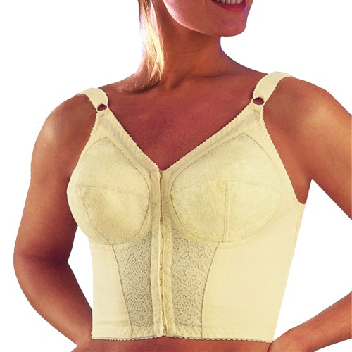 Bras - Plus Size Bustier Bra C Cup Champagne