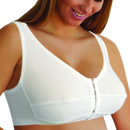 Bras - Plus Size Back Straightener Bra C Cup White