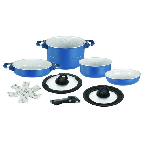 Pots and Pans - Camping Cookware Set Carezza Magnet 7pcs Diameter 20cm