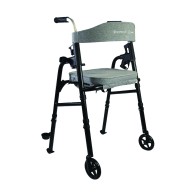 Luna Folding Rollator Walker For Elderly With Backrest