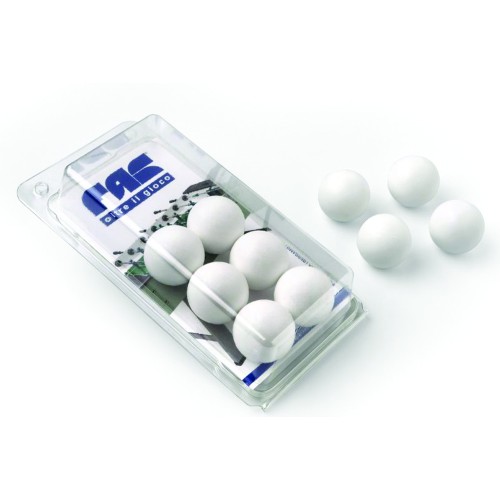 Table Football - Blister Pack Of 10 Standard White Balls For Table Football, Foosball, 33mm