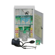 Metal Cabinet With 3 Compartments And 2 Internal Shelves For First Aid