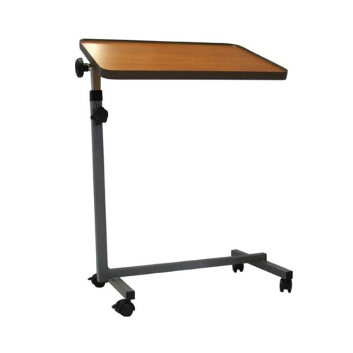 Hospital Tables - Bed Tray Serving Table With Wheels And Reclining Top