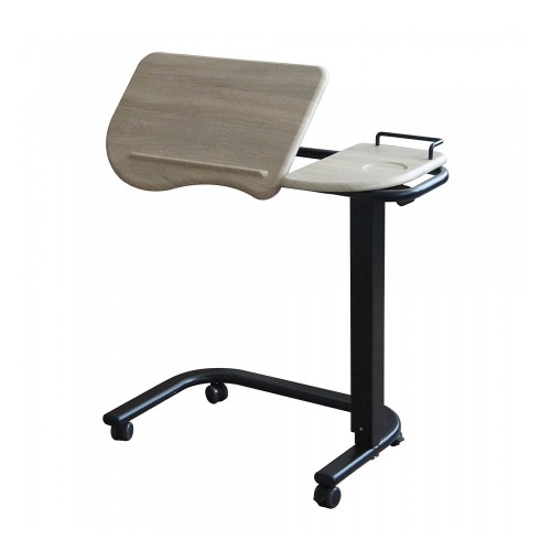 Hospital Tables - Hospital Bedside Table With Double Fixed And Tilting Top
