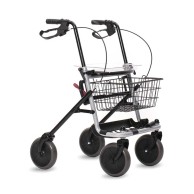 Folding Rollator Walker With Brakes Rome Seat And Basket
