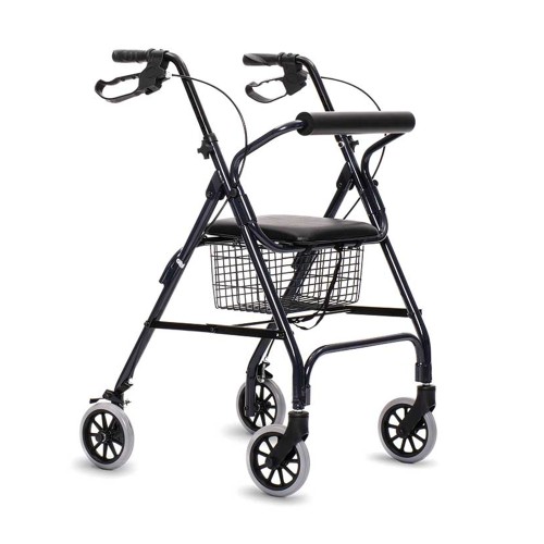 Rollator Walkers - Montreal Folding Rollator Walker For Seniors With Brakes