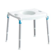 Comfortable Shower And Toilet Stool With Handles For The Disabled And Elderly