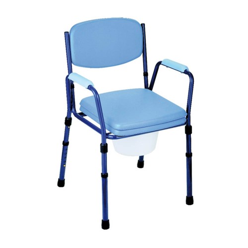 Toilet and shower chairs - Comfortable Toilet Chair With Adjustable Height And Removable Legs 