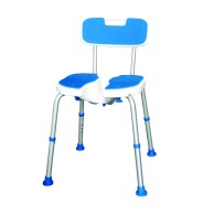 Height-adjustable Aluminum Shower Chair