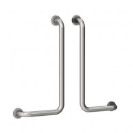 Left Angle Wall Handle 90° 30x60cm Satin Stainless Steel