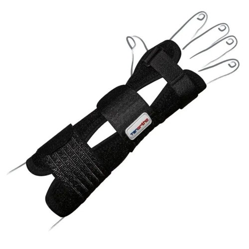 Wrist Braces - Drypol Long Right Wrist Brace In Breathable Fabric
