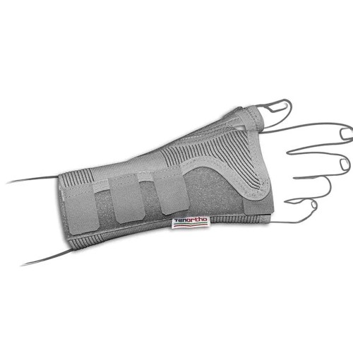 Wrist Braces - Pf Ii Right Wrist Splint With Thumb Grip In Elastic Fabric