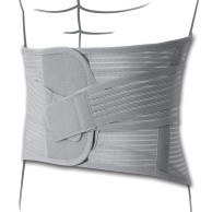 Grey Striped Lumbar Brace Corset Band